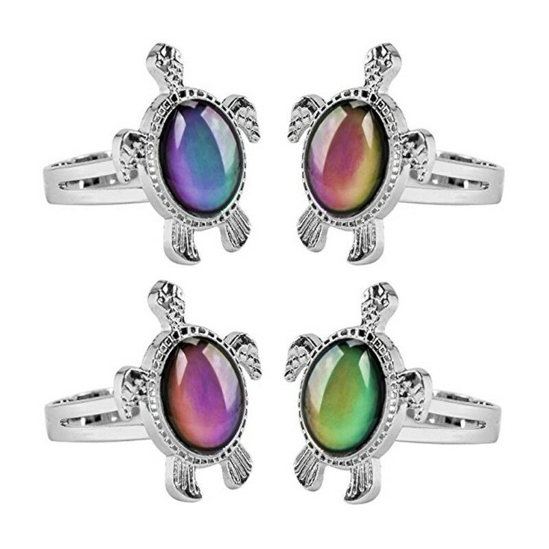 Mood Turtle Ring Color Change Emotion Feeling Rings Temperature Control Birthday