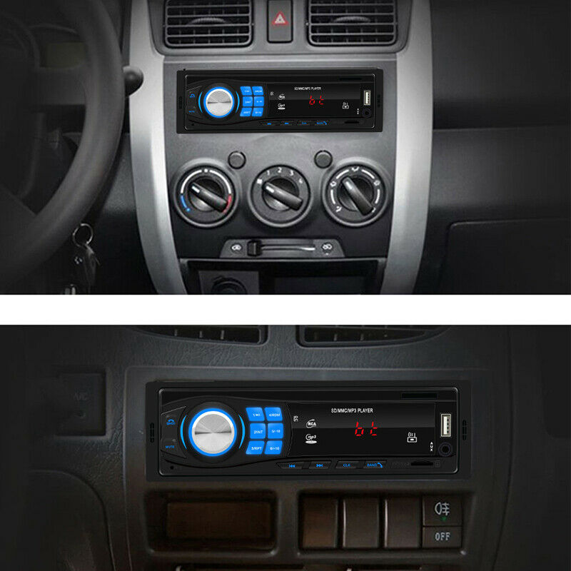 12V 1DIN Bluetooth MP3 Player SD U Disk FM Radio Audio Remote Control Conversion