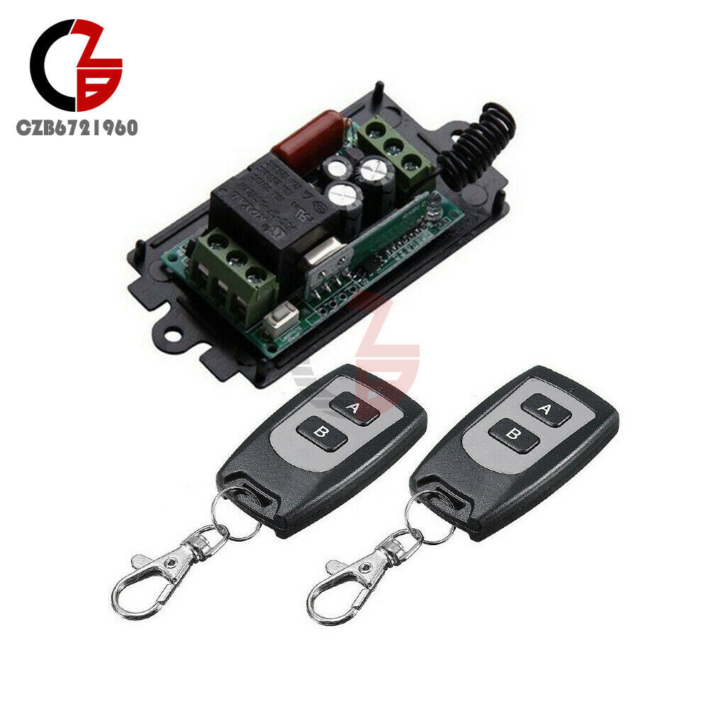 Wireless 1-Channel 1CH 220V 10A Relay Remote Control Switch Transmitter Receiver