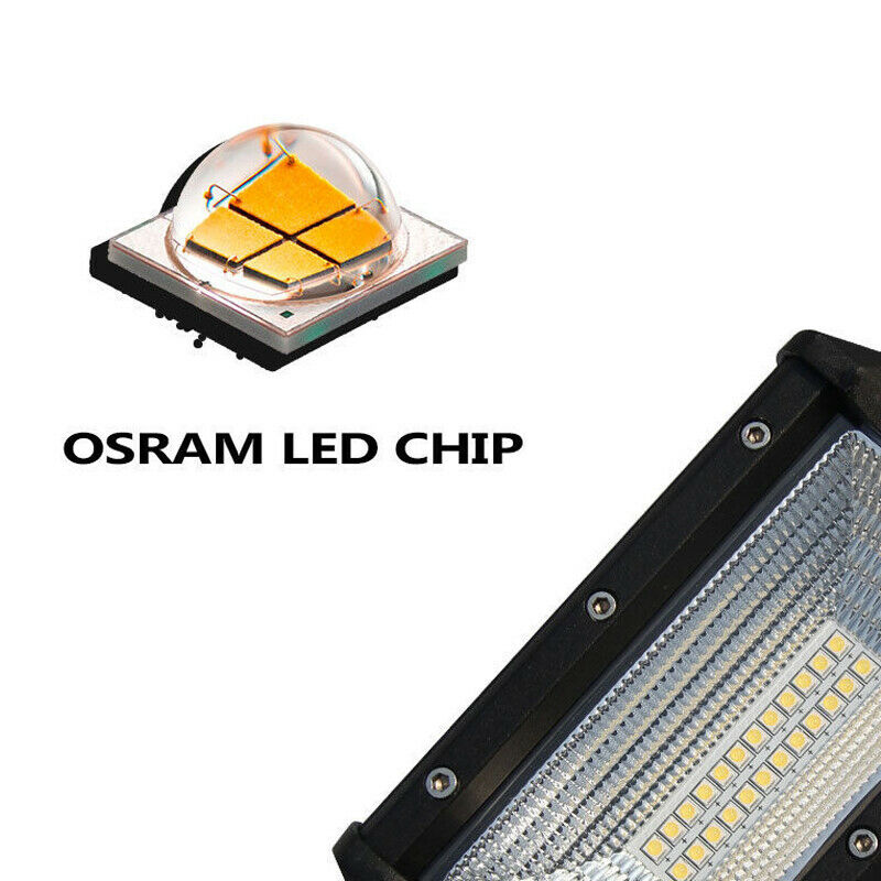 2PCS 5 inch 168W Flood LED Car Off Road Work Light Bar Fog Driving DRL Lamp Bulb