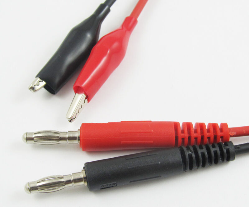 20pcs 0.45M High-quality Test Cable Copper Banana plug Male to Alligator Clip