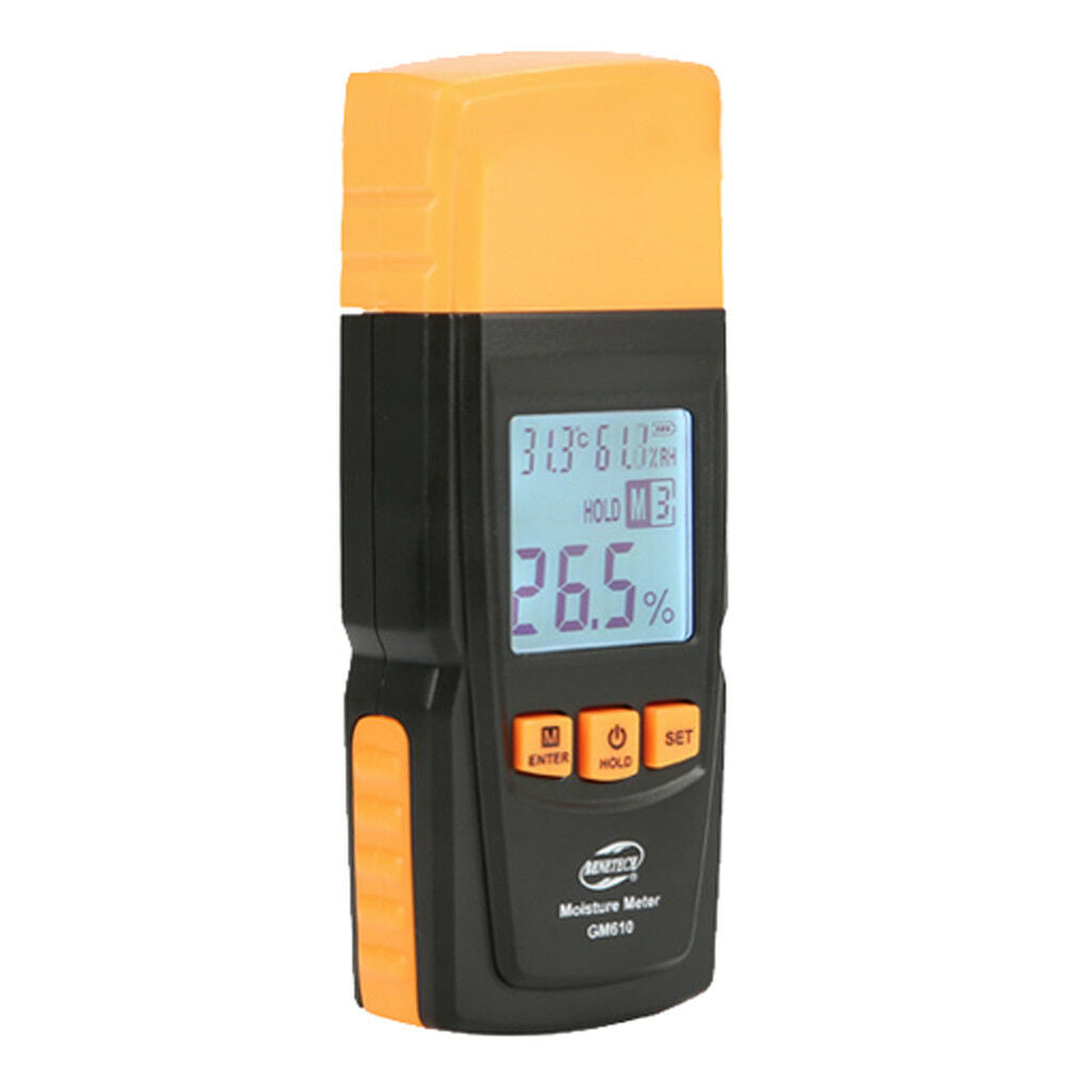 2 Pins Digital Wood Moisture Meter Lumber Damp Tester Detector for Firewood