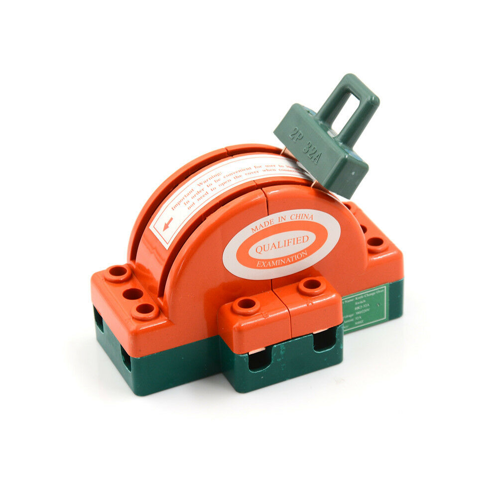 32A AC 220V 2 Pole Double Throw DPDT   Safety Disconnect Switch  WF