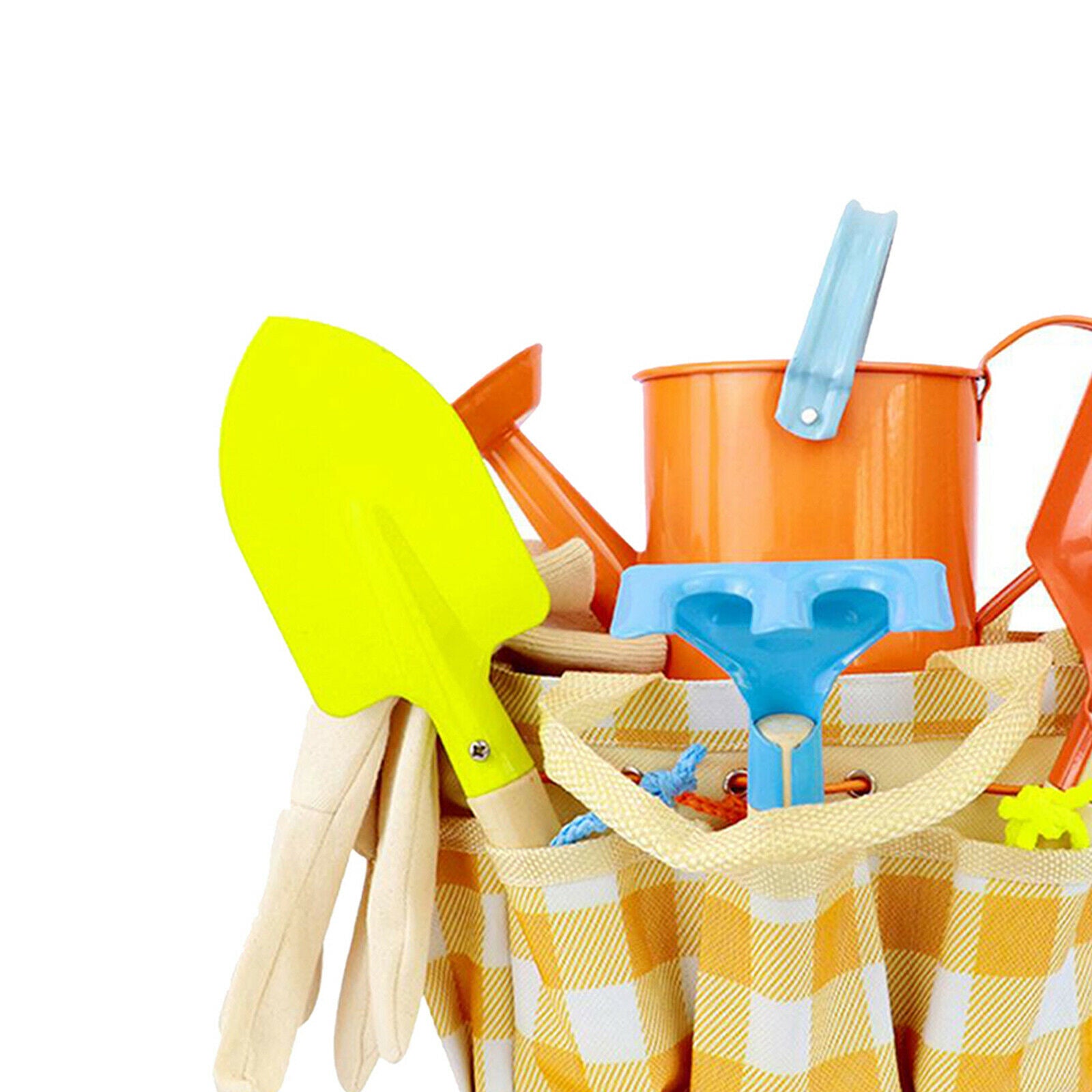 Children Kids Gardening Tools Set Shovel Rake Trowel Gloves Watering Can
