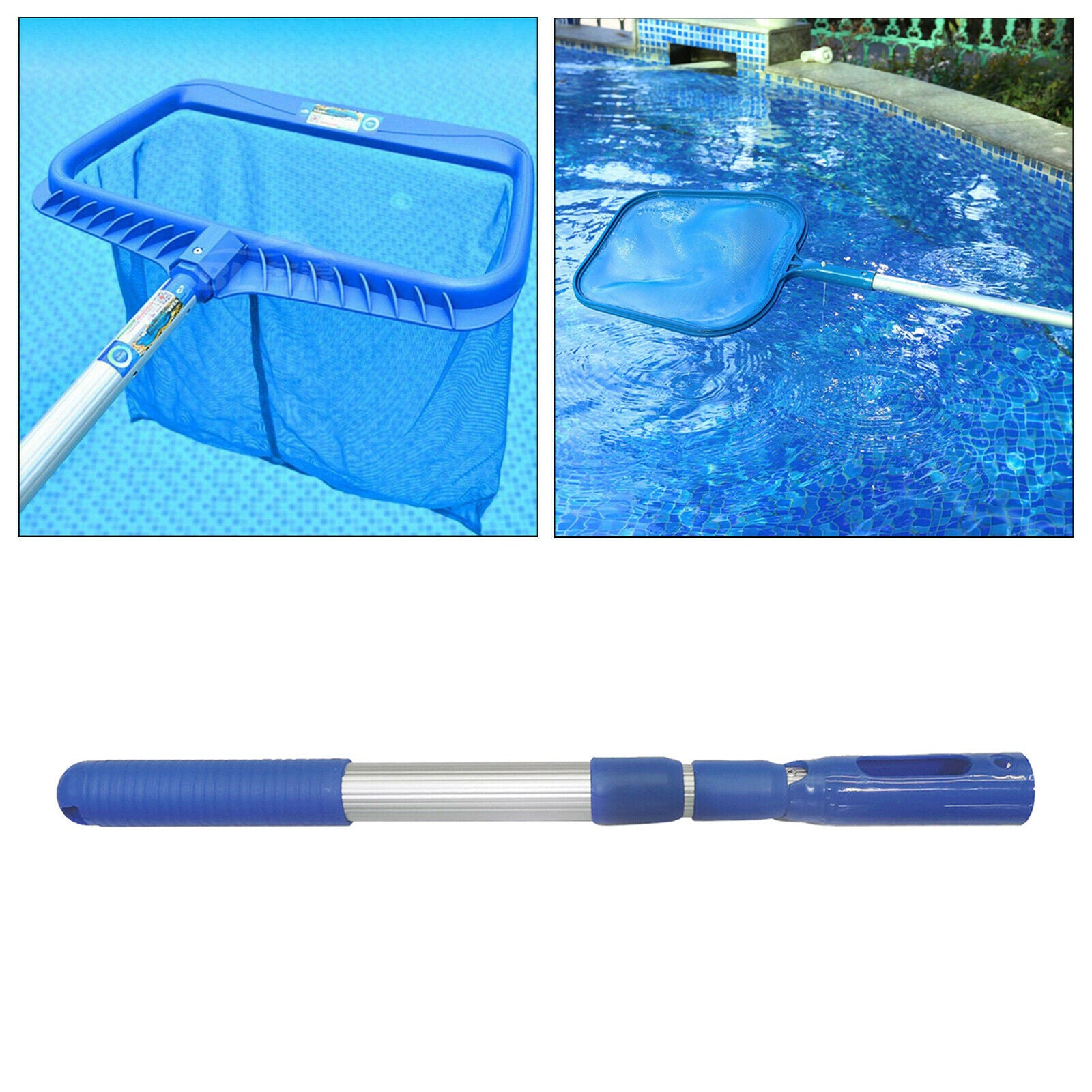 Handheld Aluminum Swimming Pool Telescopic Handle Pole 90cm for Vacuum Heads