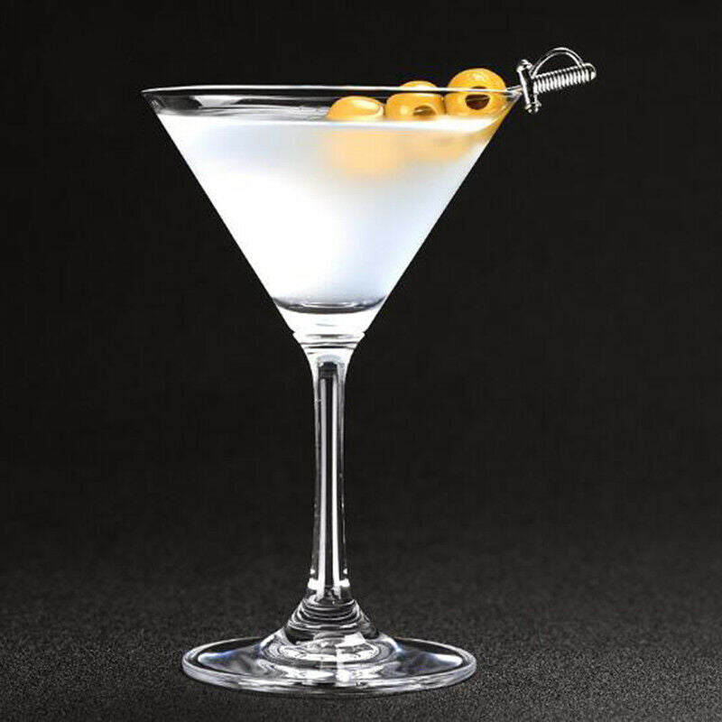 6Pcs Plastic beverage Transparent Goblet Cup Wine Cocktail Disposable Party Pb
