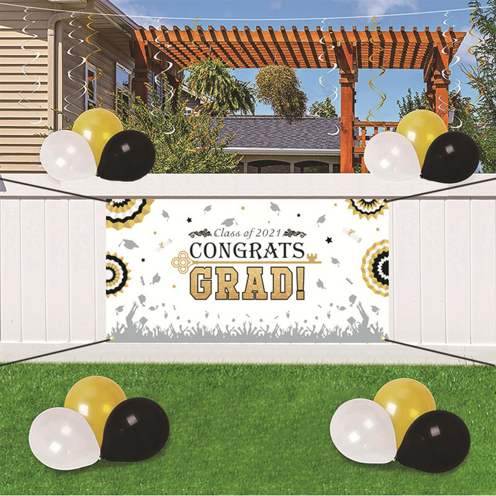 Graduation Banners Wall Decor Party Flag Porch Sign Outdoor Party Ornaments