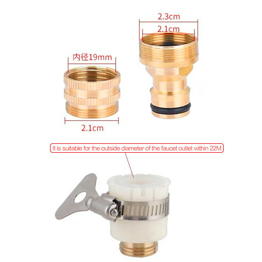 15-23mm Mixer Tap Connectors To Garden Water Hose Pipe Fitting Faucet Adapter.//