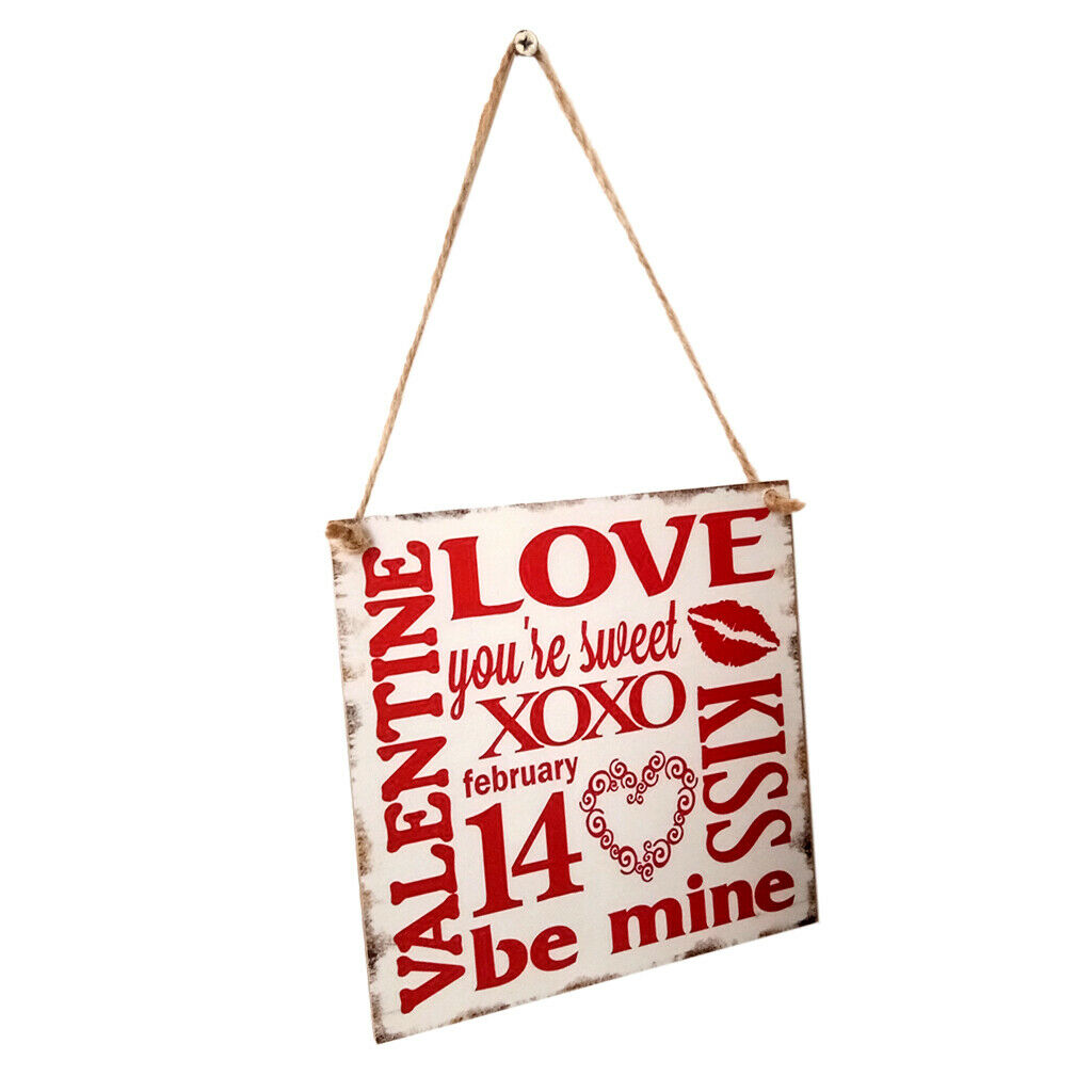 Romantic Be Mine Love Kiss Valentines Day Home Decor Wall Door Hanging Sign