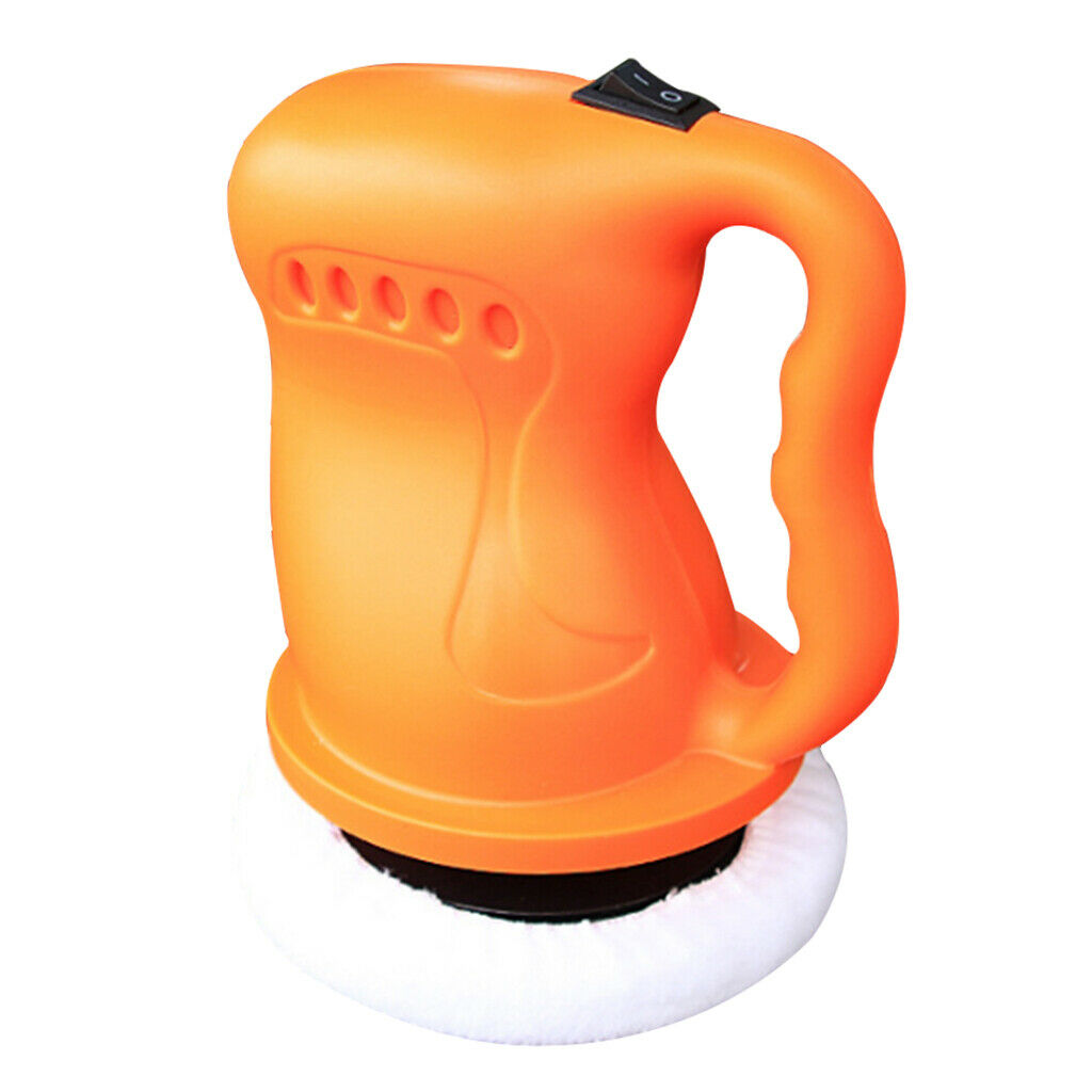 12cm Electric Car Polisher Waxer Buffer Sander Home Machine DC12V 36W Orange