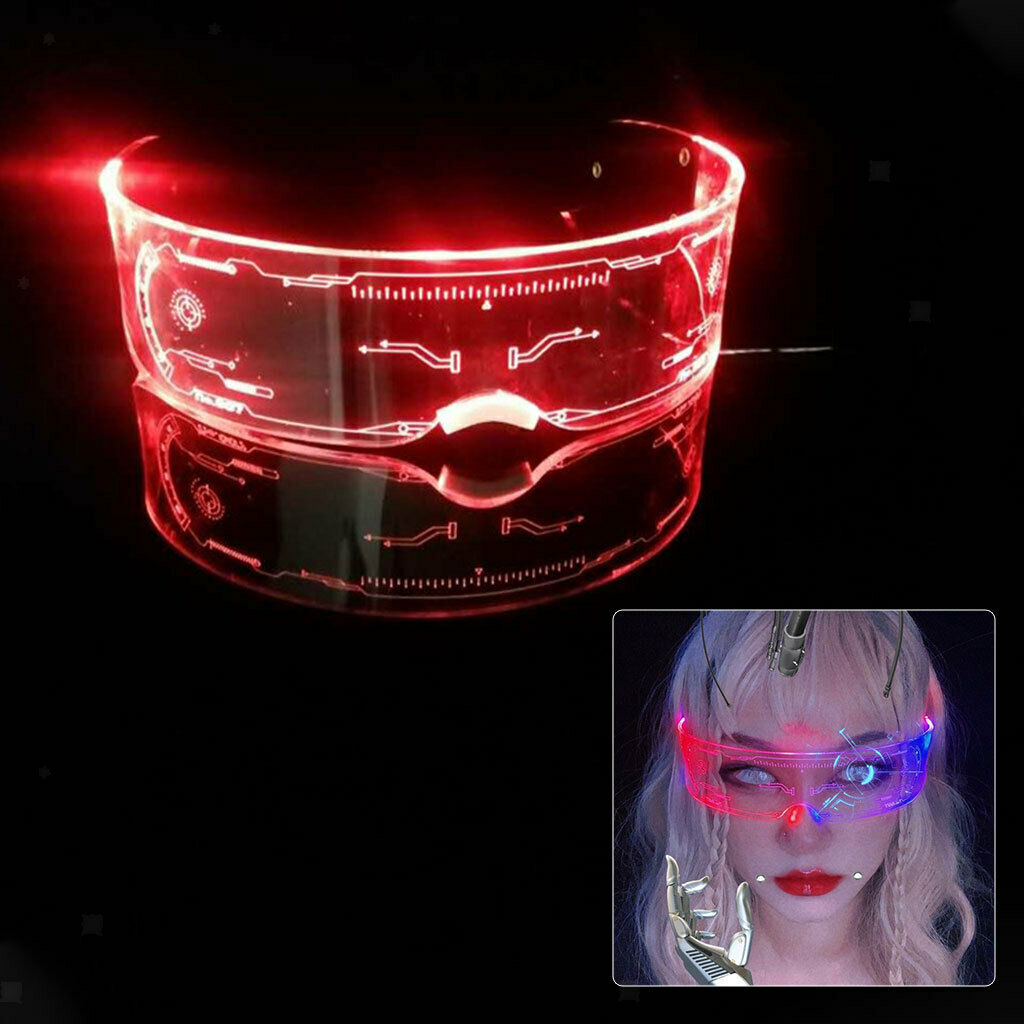 LED Light up Glasses Glowing Luminous Eyewear for Men Women Music Party