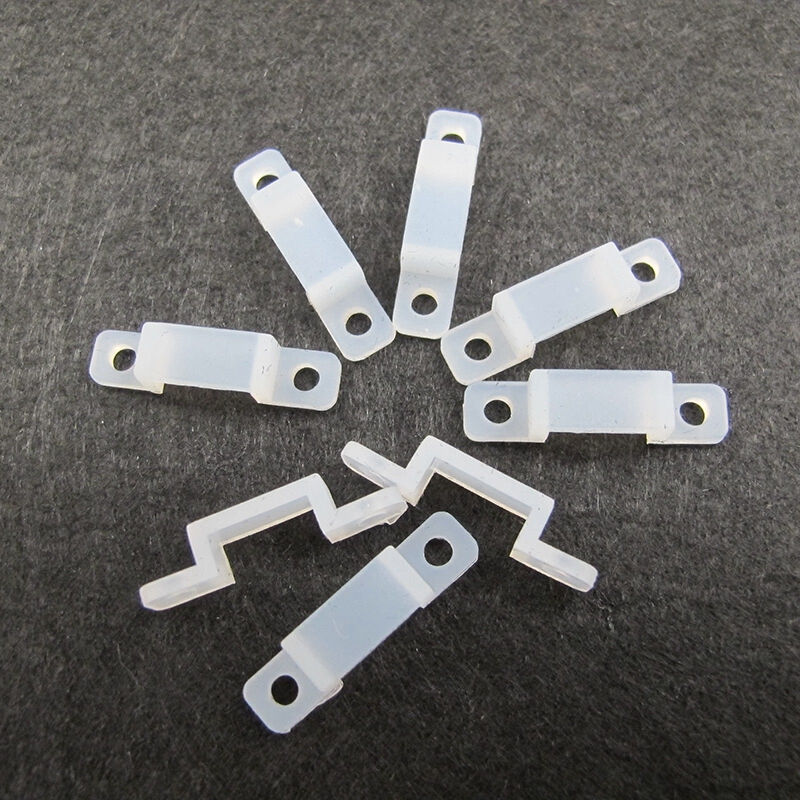30X Fixer Silicon Clip12mm For Fix 5050 5630 RGB Single Color LED Strip Light WB