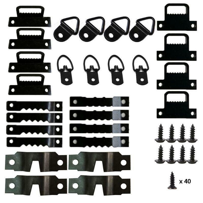 76pcs/set Photo Picture Frame Hanging Kit Heavy Duty Serrated Hanger Hardware