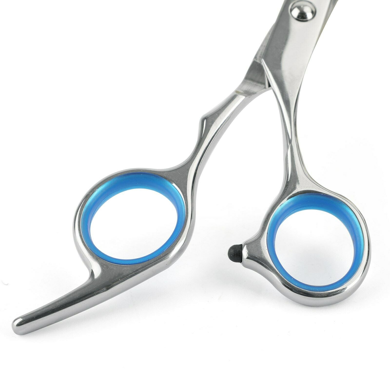 6" Professional Hair Cutting Scissors  Salon Tooth scissors blue finger ring CA