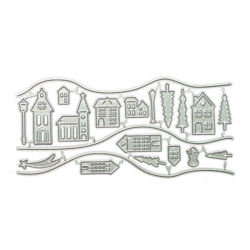House Metal Cutting Dies Stencil DIY Scrapbooking Album Paper Card Template Mold