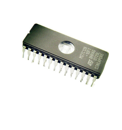 5PCS NEW  M27C128A-10F1 EPROM 128KBIT 100NS 28CDIP IC