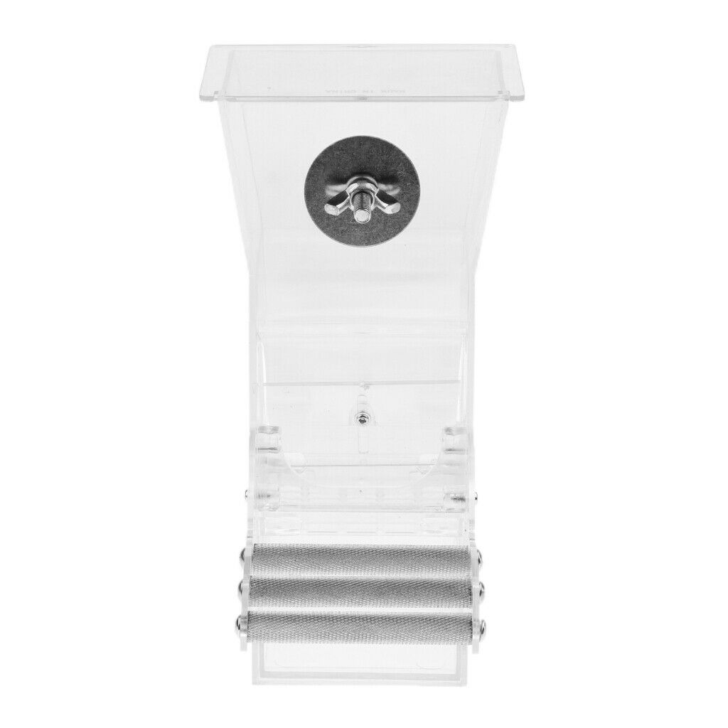 Acrylic Bird Feeder Automatic   & Food Feeder Cage Parrot Cockatiel