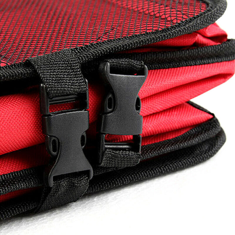 Car SUV Trunk Organizer Foldable Storage Bag Collapsible Cargo Box Portable Red