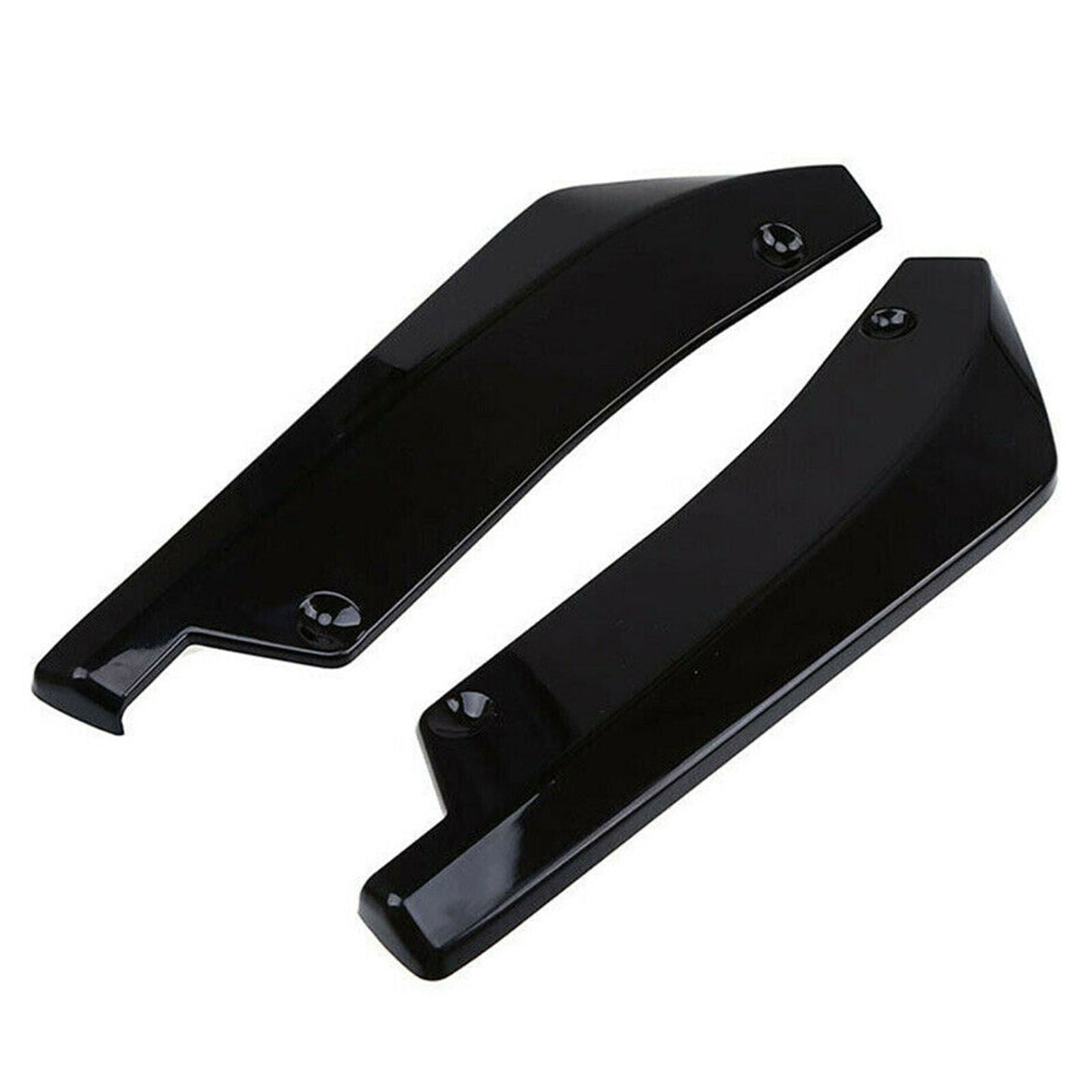 Glossy Black Rear Bumper Lip Diffuser Splitter Canard Protector Car Accessories