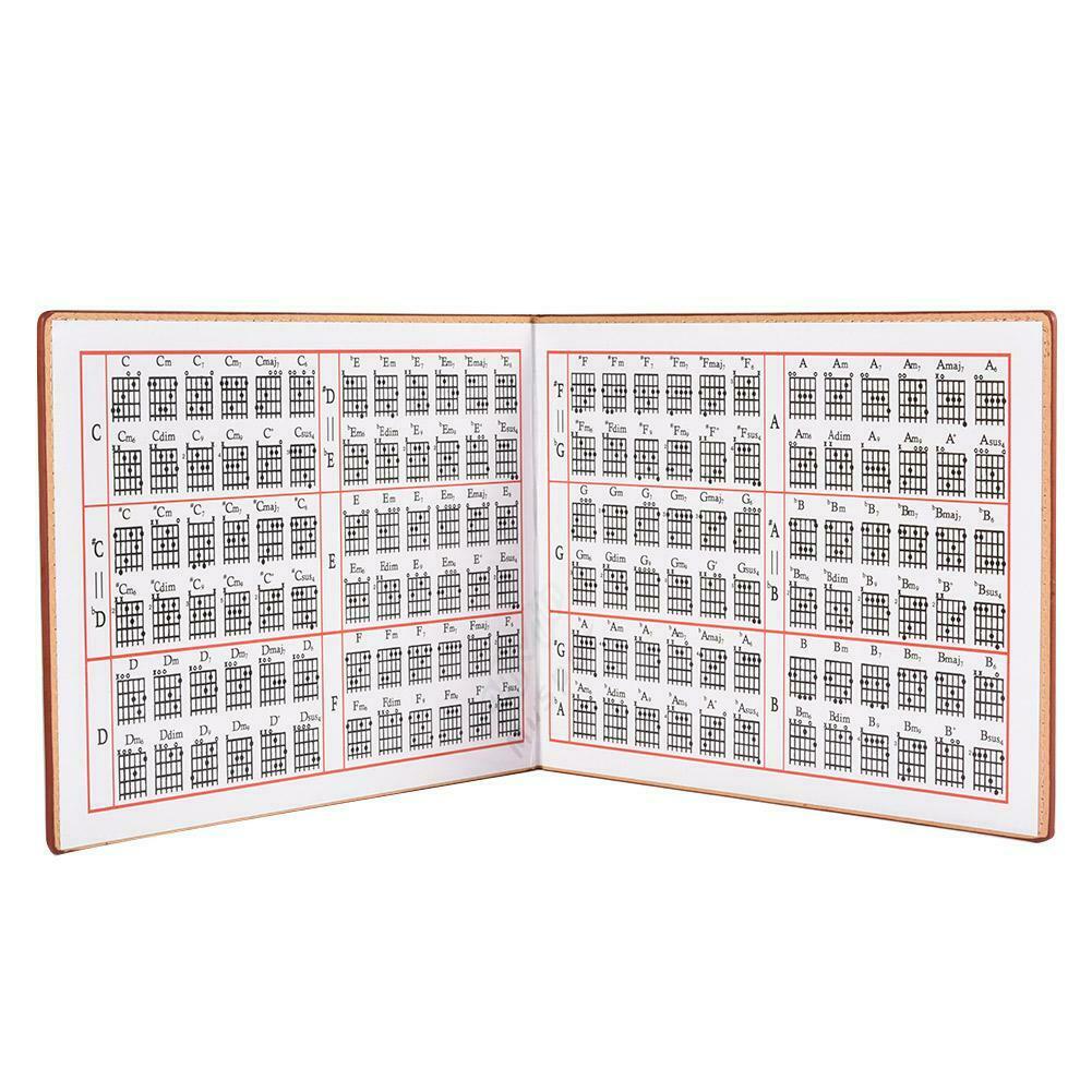 Muspor Guitar Chord Book PU 6 String Paperback Tablature Exercise Sheet @