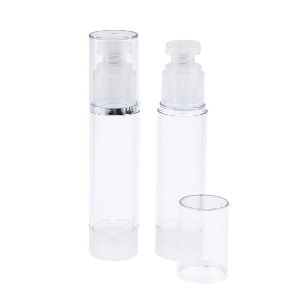 8pcs Refillable Cosmetic Foundation Skin Care Container Airless Pump Bottles