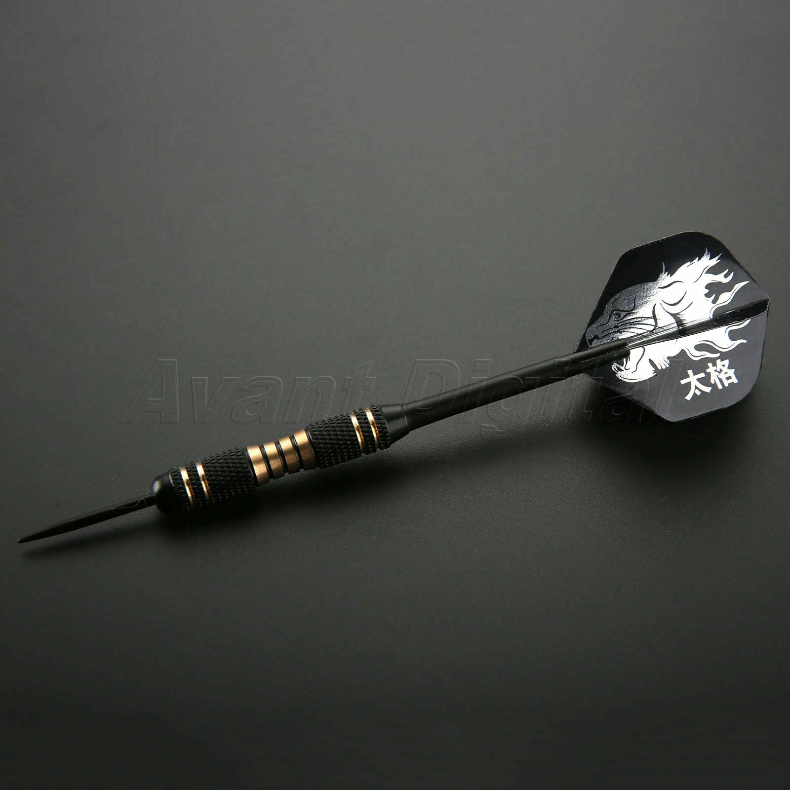 23g Brass Barrel Steel Needle Tip Darts Aluminium Shafts W Fights 3pcs/Set Boxed