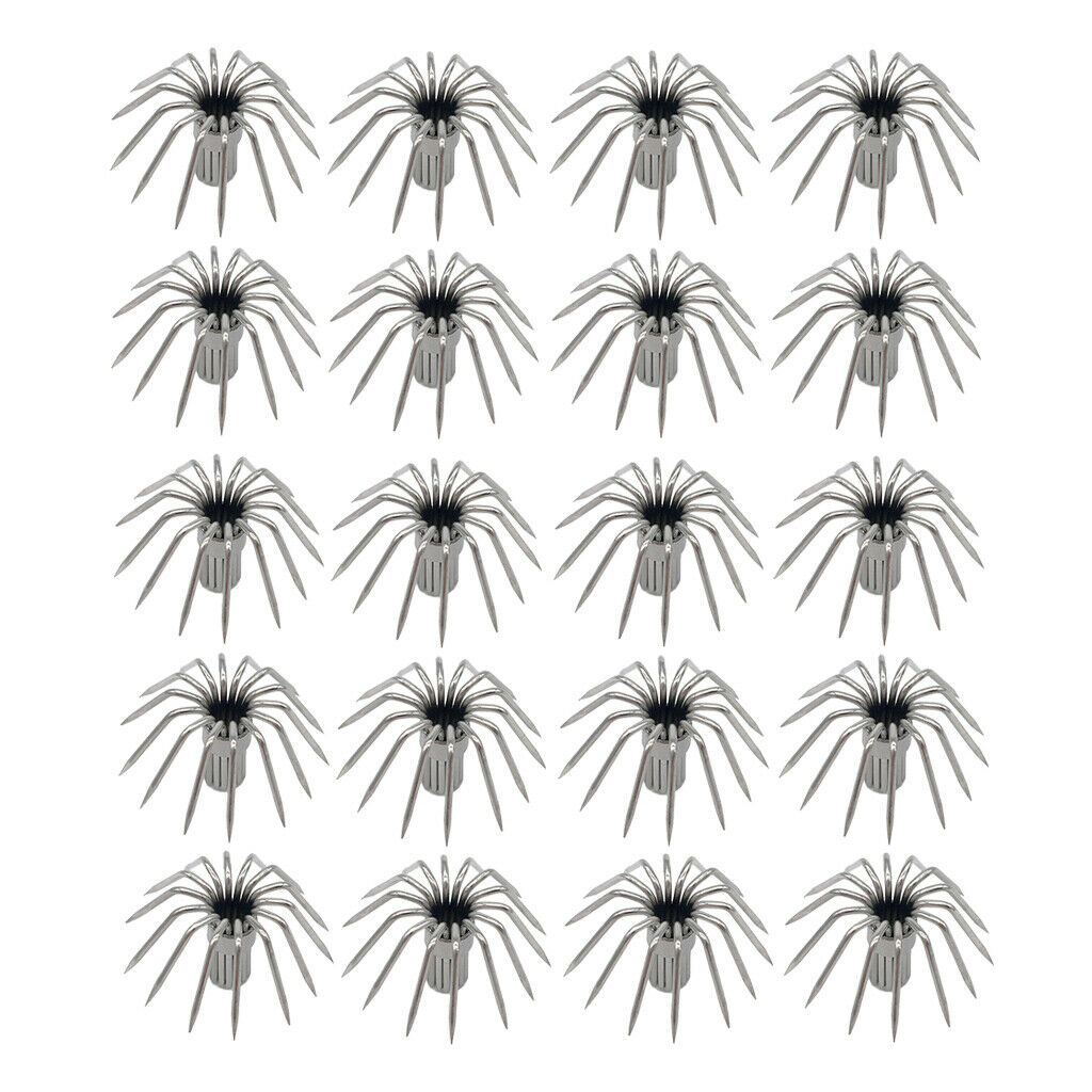 20pcs 12points 14points Shrimp Nickel Squid Hooks 1.9cm