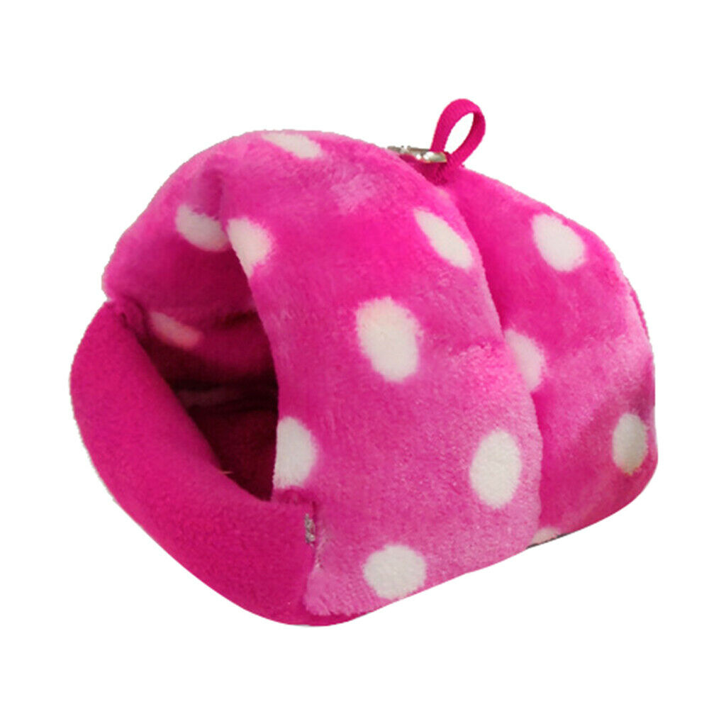 Guinea-Pigs Hamster Bed Hut Nest Tent Short-plus Hanging Cage Cave Pink