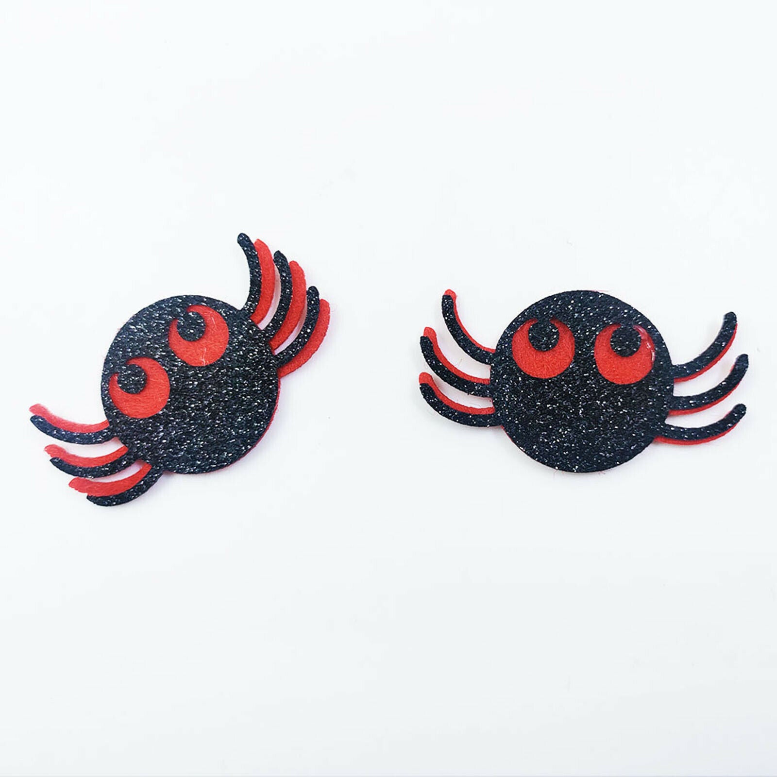 16Pcs Mixed Halloween Applique Patches Pumpkin Bat Spiders Embroidered