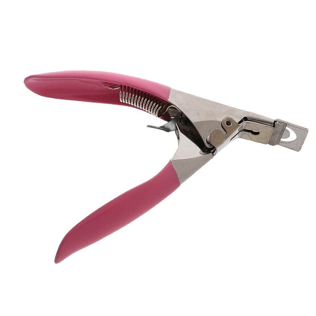 Plastic Handle Stainless Steel Blade Nail  Acrylic UV GEL False Tips