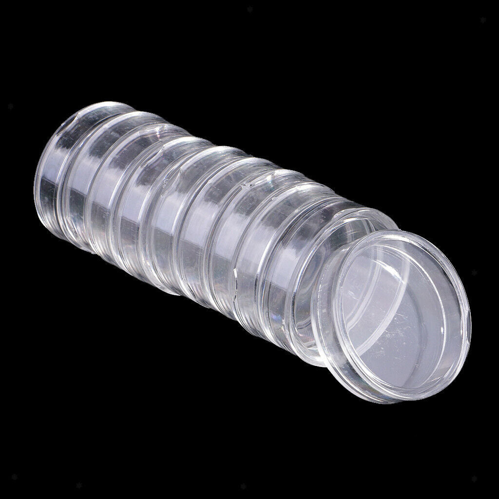 40pcs Plastic Coin Capsules Storage Case Protector Collector Case 45mm+41mm
