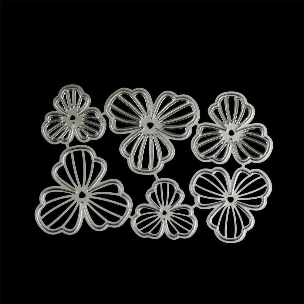 6Pcs Flowers Design Metal Cutting Dies For DIY Scrapbooking Album Paper Ca.l8