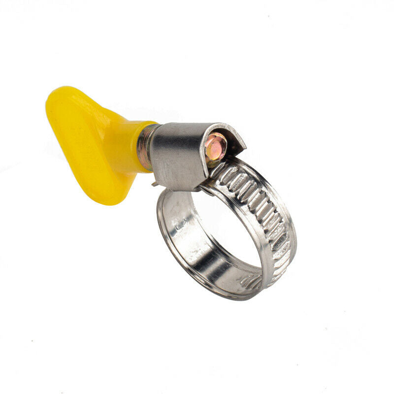 45PCS Universal Key Type Hose Pipe Clamp Stainless Steel Clips 8-32MM Adjust+Box
