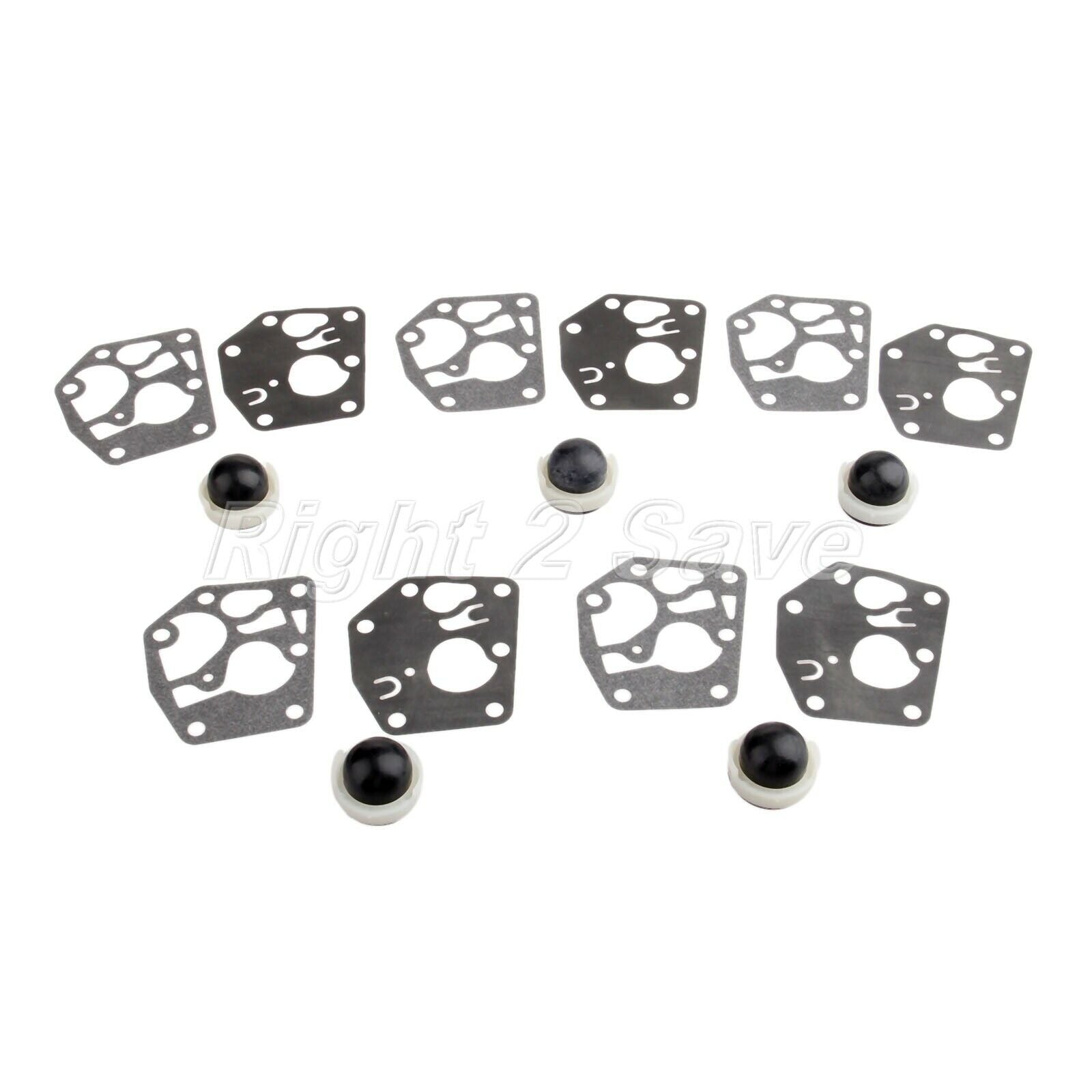 5 x Trimmer Carb  Primer Bulb Diaphragm Kit for Briggs & Stratton 694394 494408