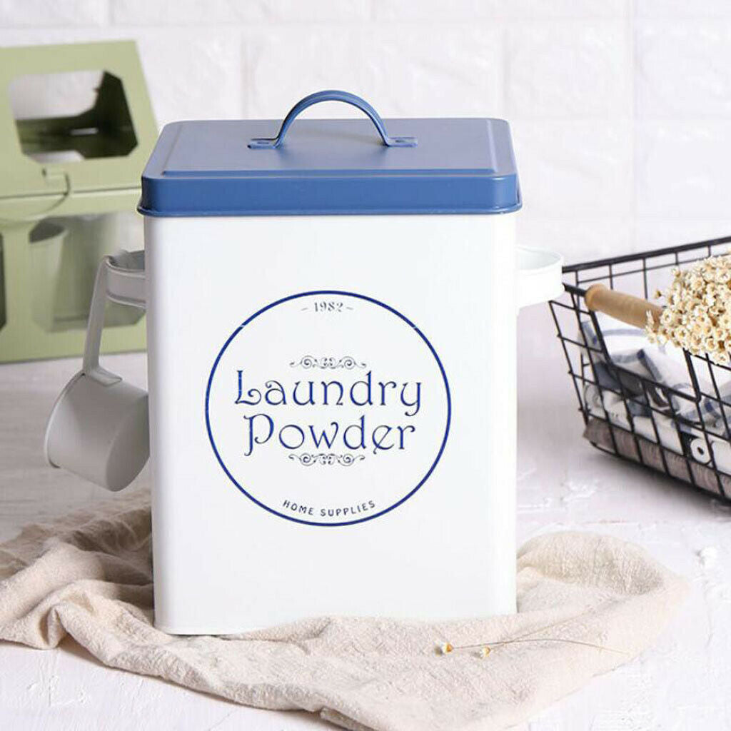 Tin washing powder metal storage container detergent can storage box