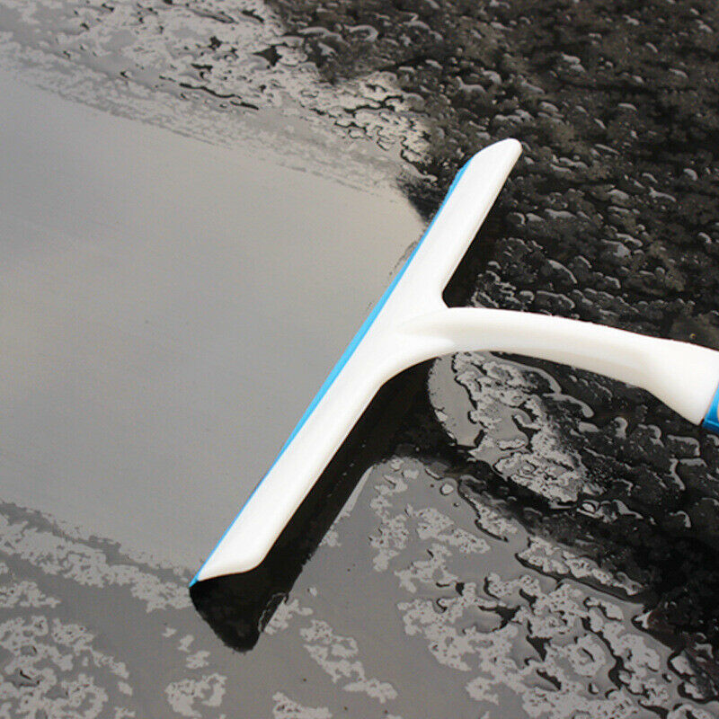 Bathroom Mirror Cleaner With Silicone Blade & Holder Hook Car Glass Squeegee