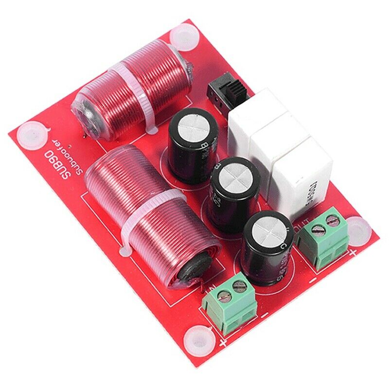 120W Subwoofer Crossover Professional Bass Frequency Divider for 4-8 Inch SpW7D2