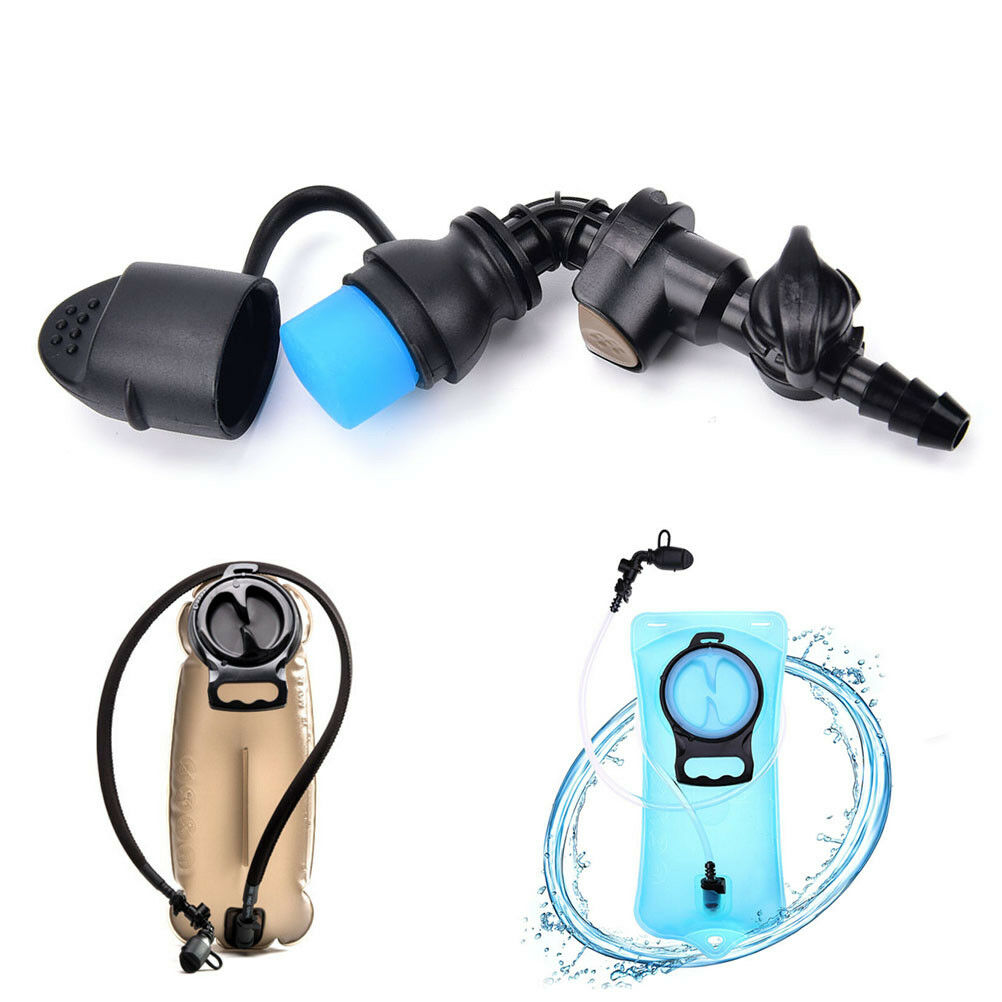 Water Bag Silicone curved Hydration Pack Suction Nozzle Bite Valve Bladde.l8