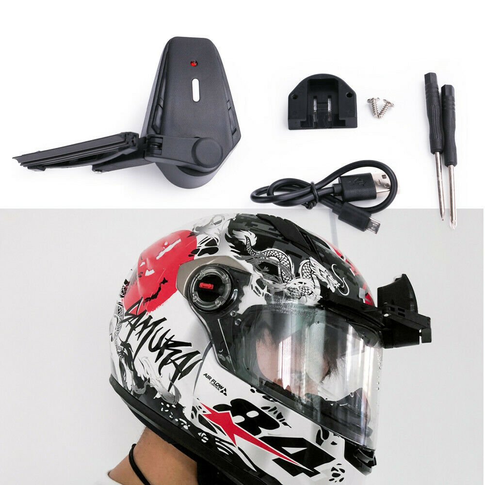 Universal Motorcycle Helmet Wiper Electric Wiper Compatible with Most Visor