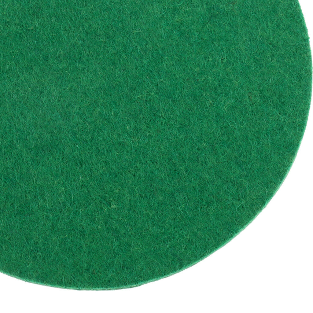3X 6 Pieces Air Hockey Table Felt Pushers Replacement Felt Pads Green L
