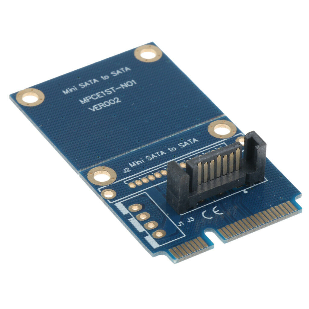 mSATA Mini SATA to 7pin SATA3.0 Adapter Converter Board Card PCB with Screws