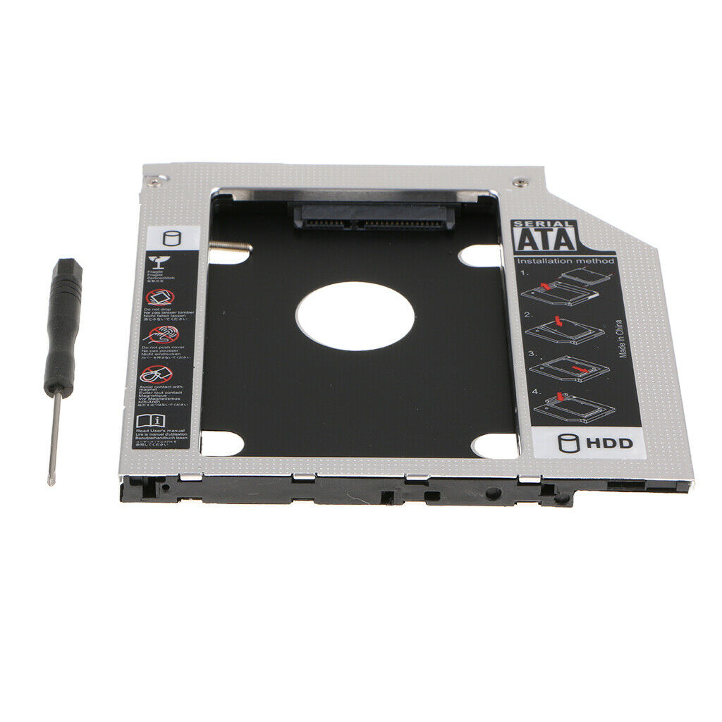 2.5" SATA Hard Drive Caddy Tray SSD HDD Disk Bracket for Laptops Notebooks