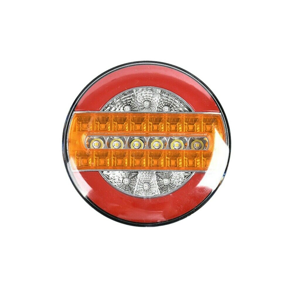new Pair 4" Round LED Truck Trailer Brake Stop Turn Signal Tail Lights