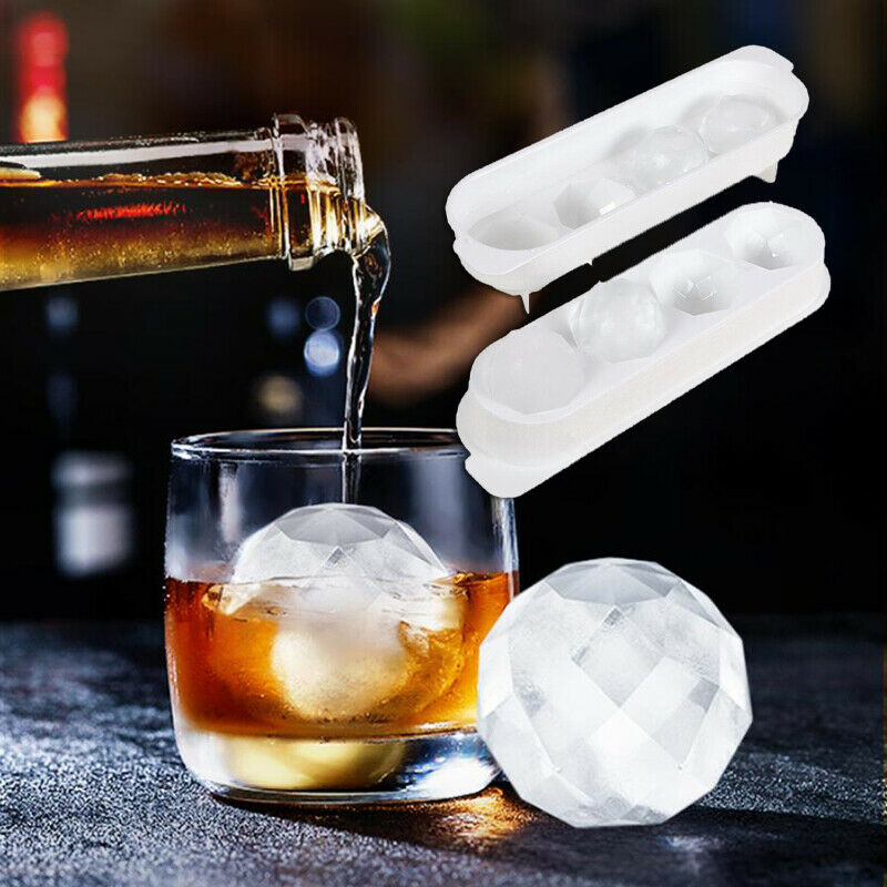 4 Cravity Round Ice Ball Maker Sphere Tray Plastic Mold Cube Summer Ice M.l8