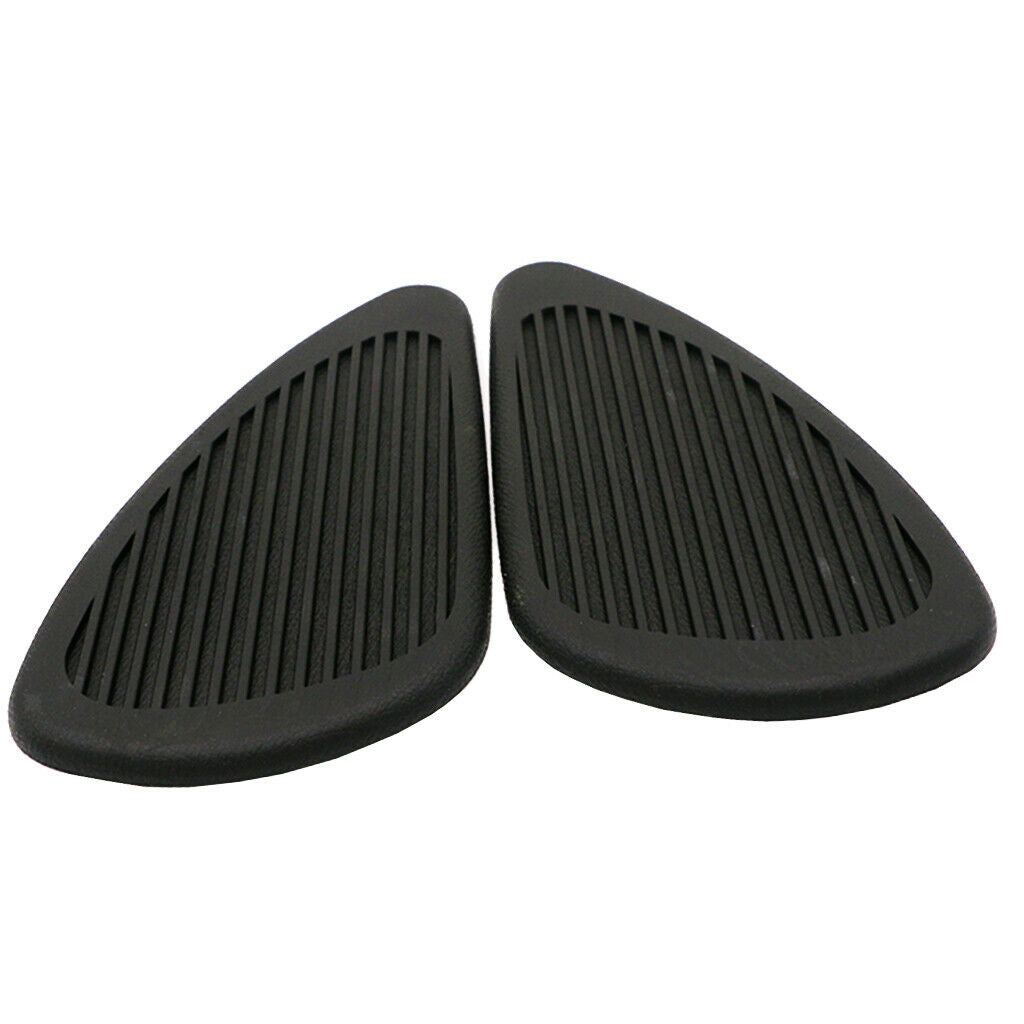 Anti- Slip Side Tank Traction Knee Grip Protectors Gas Tank Stickers  Black