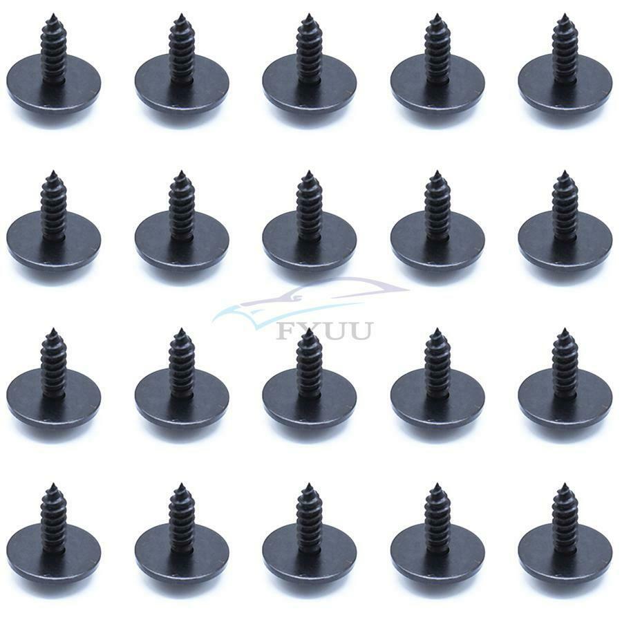 50PCS Metal Car Screw Body Fender Bumper Fixing Clip 9.7MM Hexagon (6-28mm)