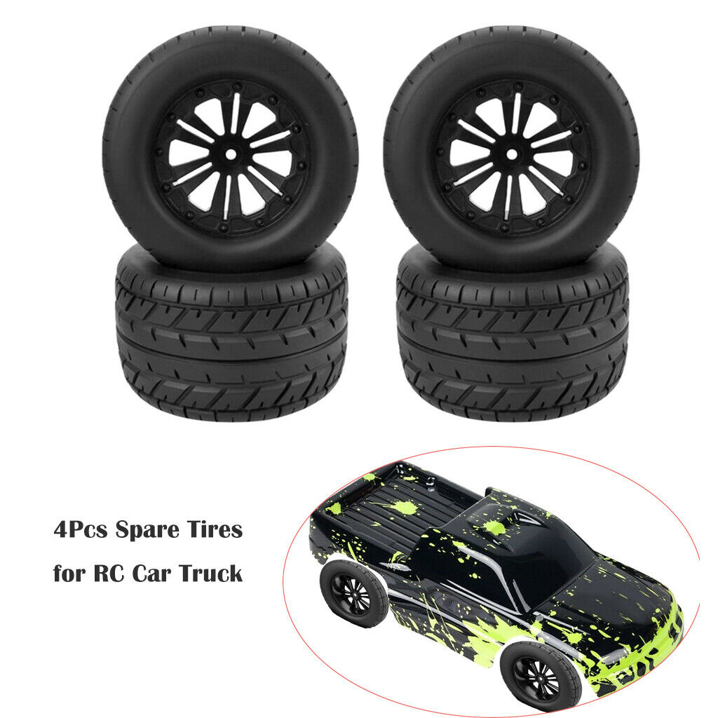 New RC Car 12mm Hex 4Pcs / Set Tires & Wheel for HSP HPI RC 1/10