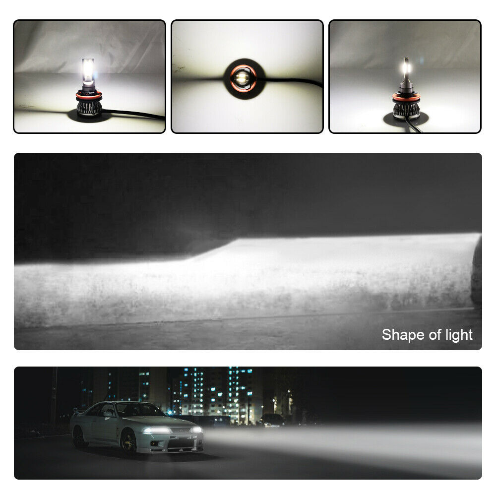 H4 HB2 9003 Mini Led Headlight 6000K White Bulbs Kit Super Bright COB Chip IP68