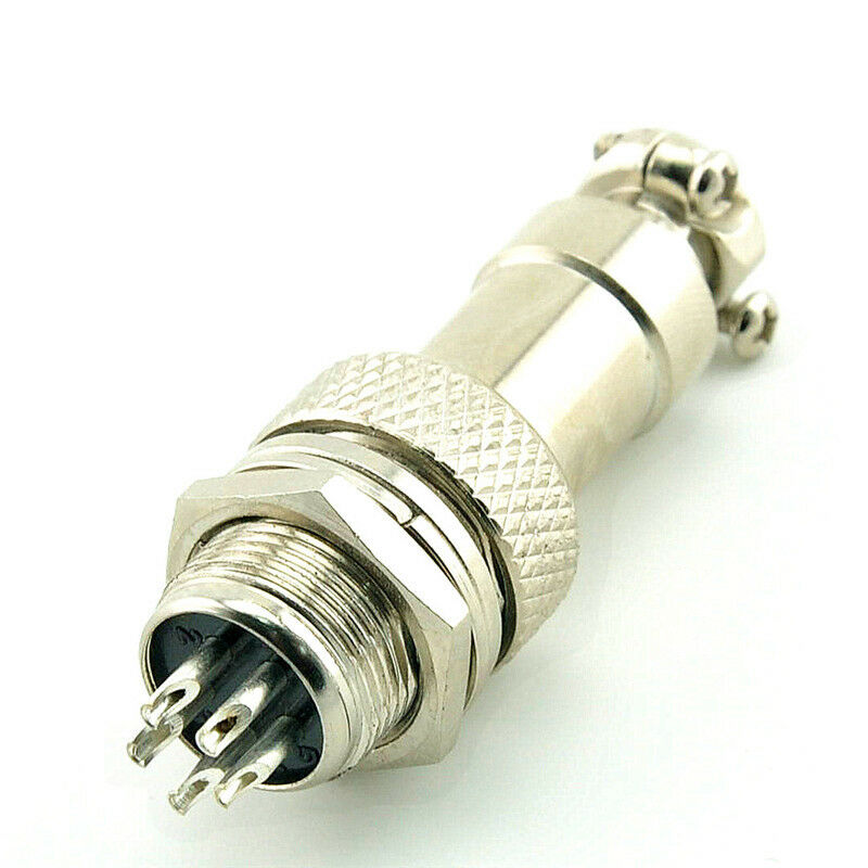 GX12 Screw Type Electrical Socket Connector Aviation plug Male And Female 5Pin
