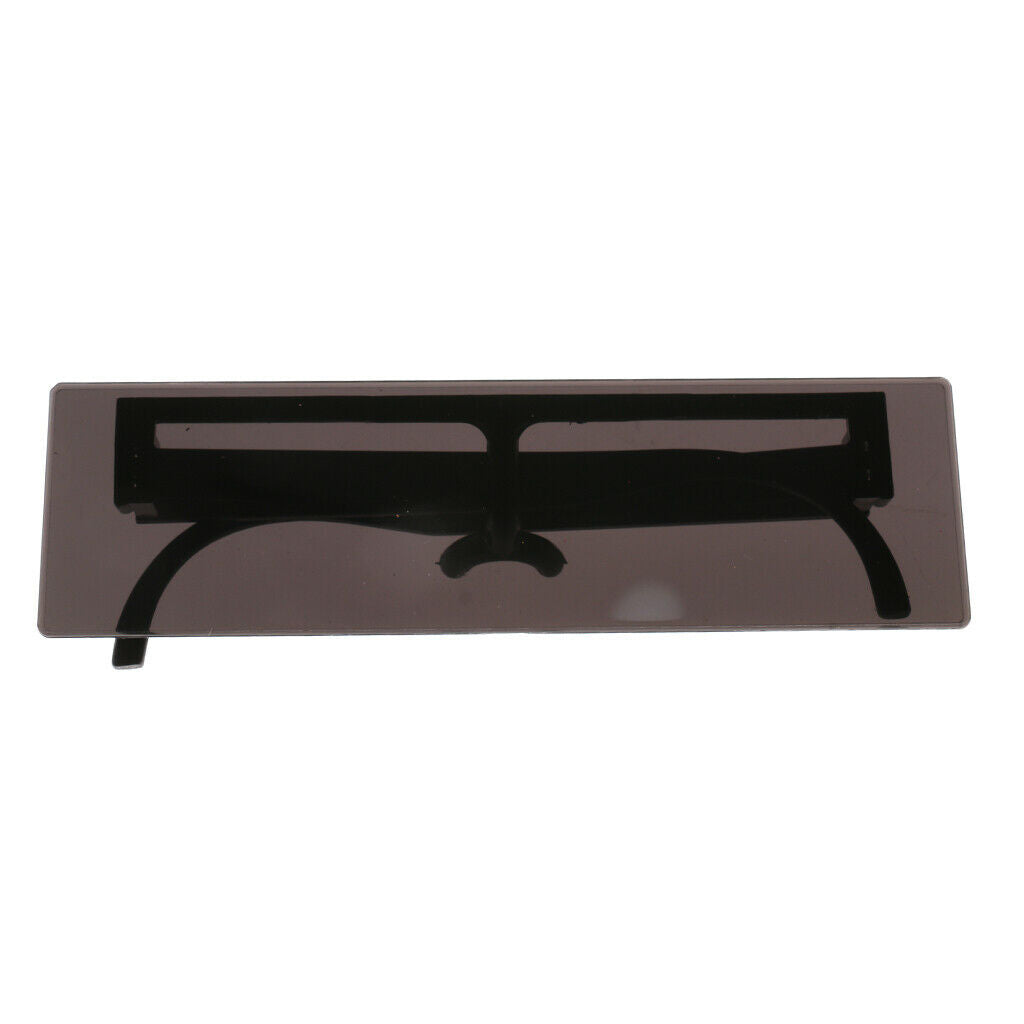 Men Women Novelty Black Censor Bar Sunglasses